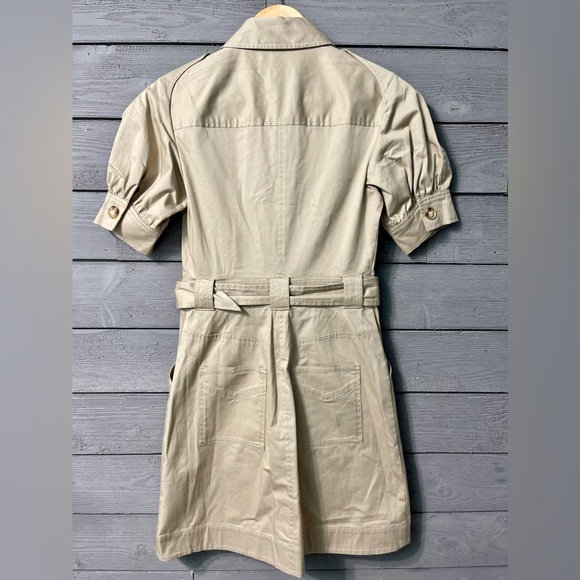 NWT Derek Lam Crosby Khaki Cargo Mini Dress Sz 0 - Picture 14 of 16